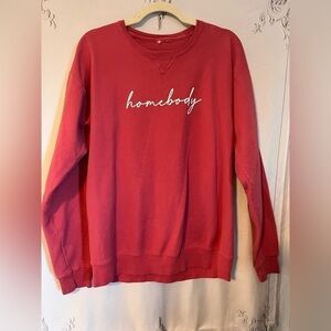 NWOT Homebody - Crewneck Pink Soft Comfy Sweatshirt Size Medium